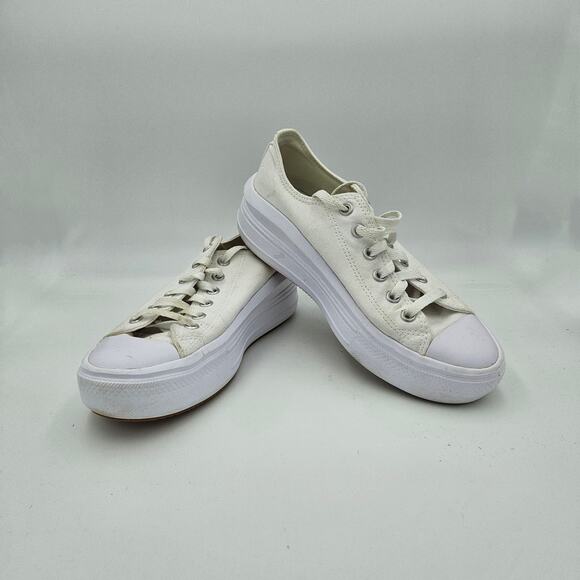 Converse Chuck Taylor All Star Move Platform Sneakers White Women’s Size 9 - Picture 1 of 7